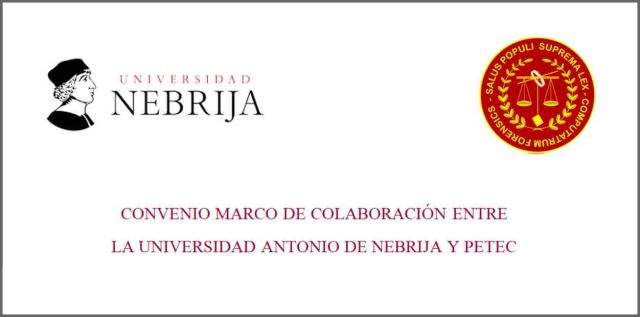 Convenio Marco de Colaboracion entre Universidad Nebrija y la Asociación PETEC