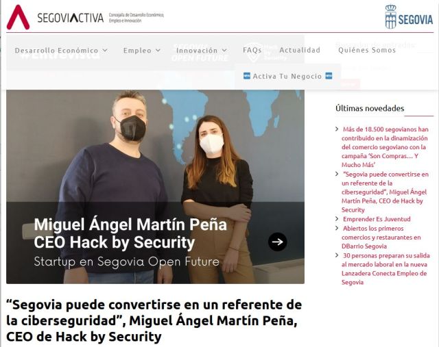 Miguel Ángel Martín Peña, CEO de Hack by Security en Segovia Activa