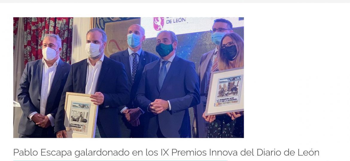 Premio TIC del diario innova a Pablo Escapa