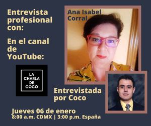 Ana Isabel Corral entrevistada en "La Charla de Coco"