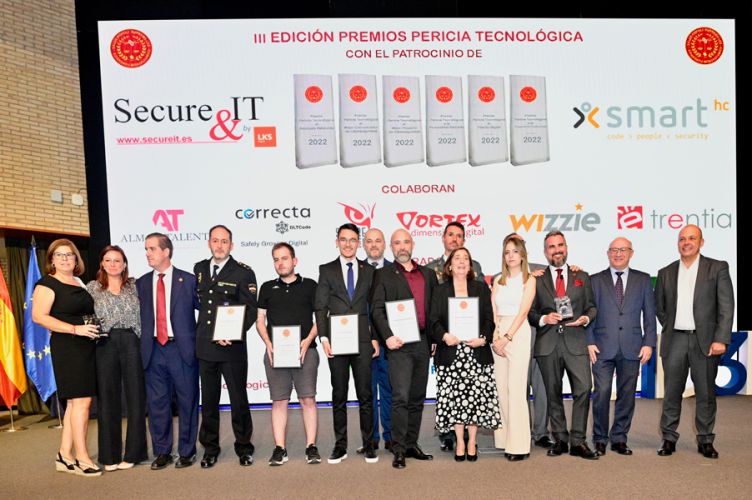Finalistas y ganadores de la III Edición de los Premios Pericia Tecnológica 2022
