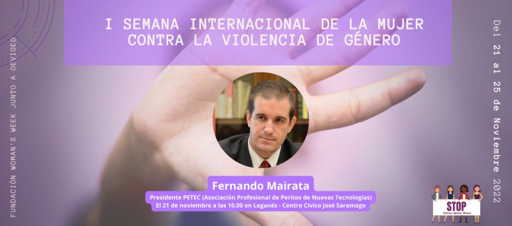 Fenando Mairata en la "I semana internacional de la mujer contra la violencia de genero"